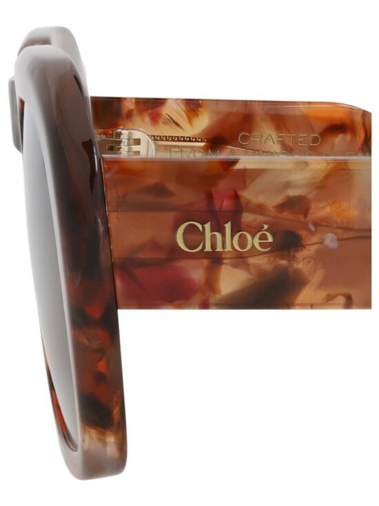 New Chloé Womens Square/Rectangle Havana Havana Brown Fashion Designer Sunglasse main image 4